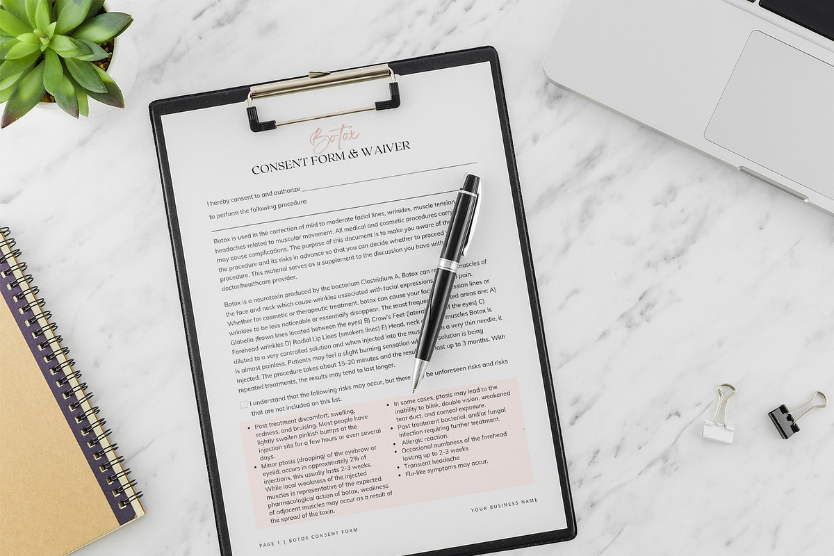 Esthetician Business Consent Forms, a Websites & App Template by SwitzerShop (Photo 4 of 7)