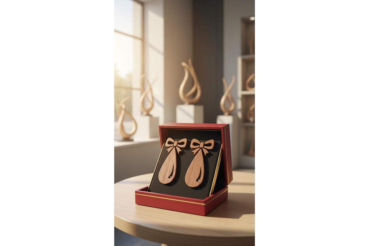 Luxury Laser Cut Earrings, an Object Graphic by Creativeshirt (Photo 5 of 5)