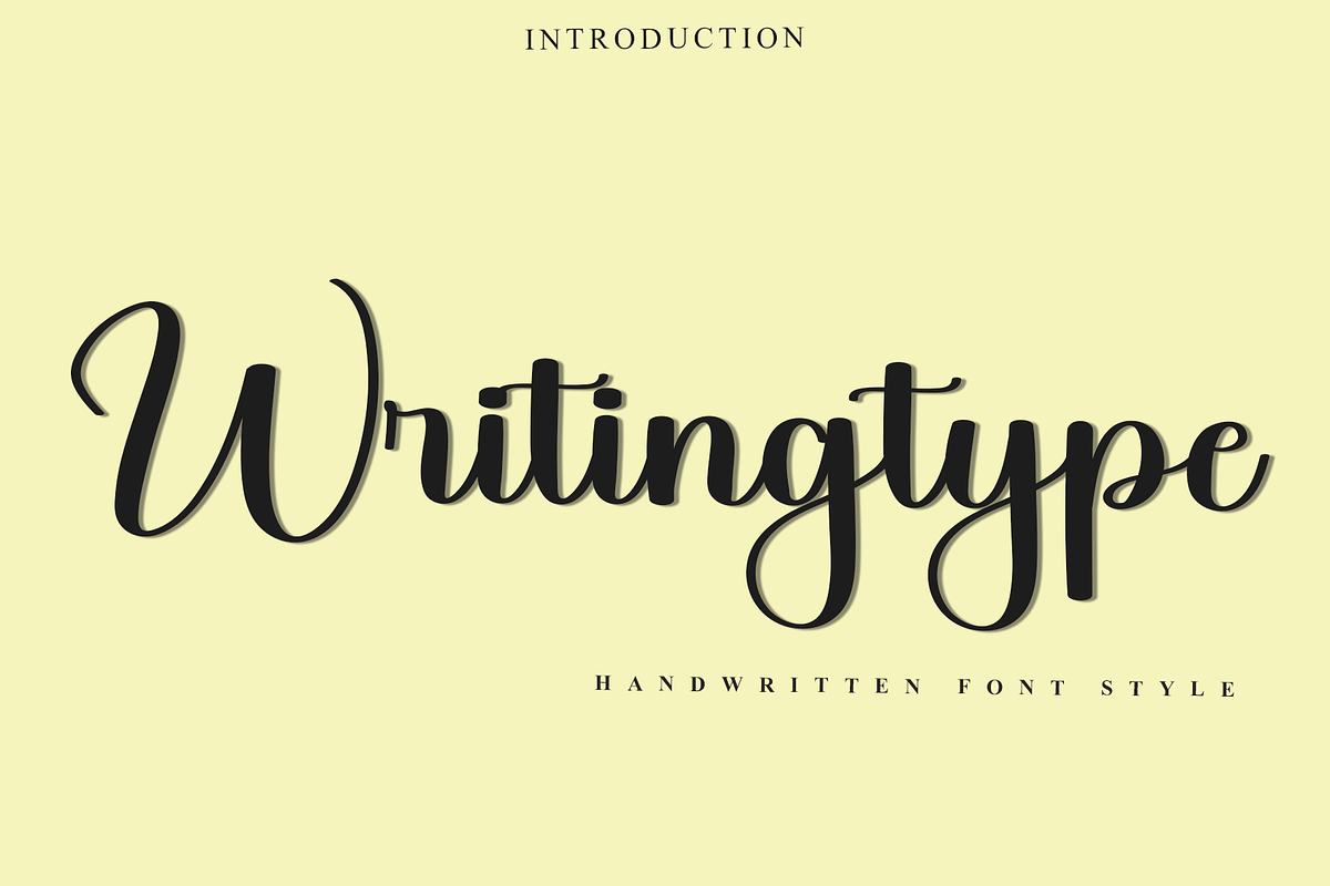 Writingtype, a Handwritten Font by InermediaSTUDIO (Photo 1 of 8)