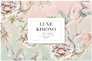 Luxe Kimono, Patterns & Motifs Set!