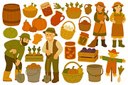 Harvest set, a Seasonal Illustration by ananastya (Thumbnail 2 of 6)