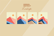 Minimal Abstract Landscape Vector, a Decorative Illustration by Medianeka (Thumbnail 2 of 3)