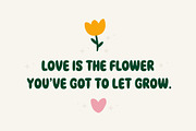 Buble Flowr - Retro Groovy Font, a Sans Serif Font by Jozoor (Thumbnail 2 of 7)