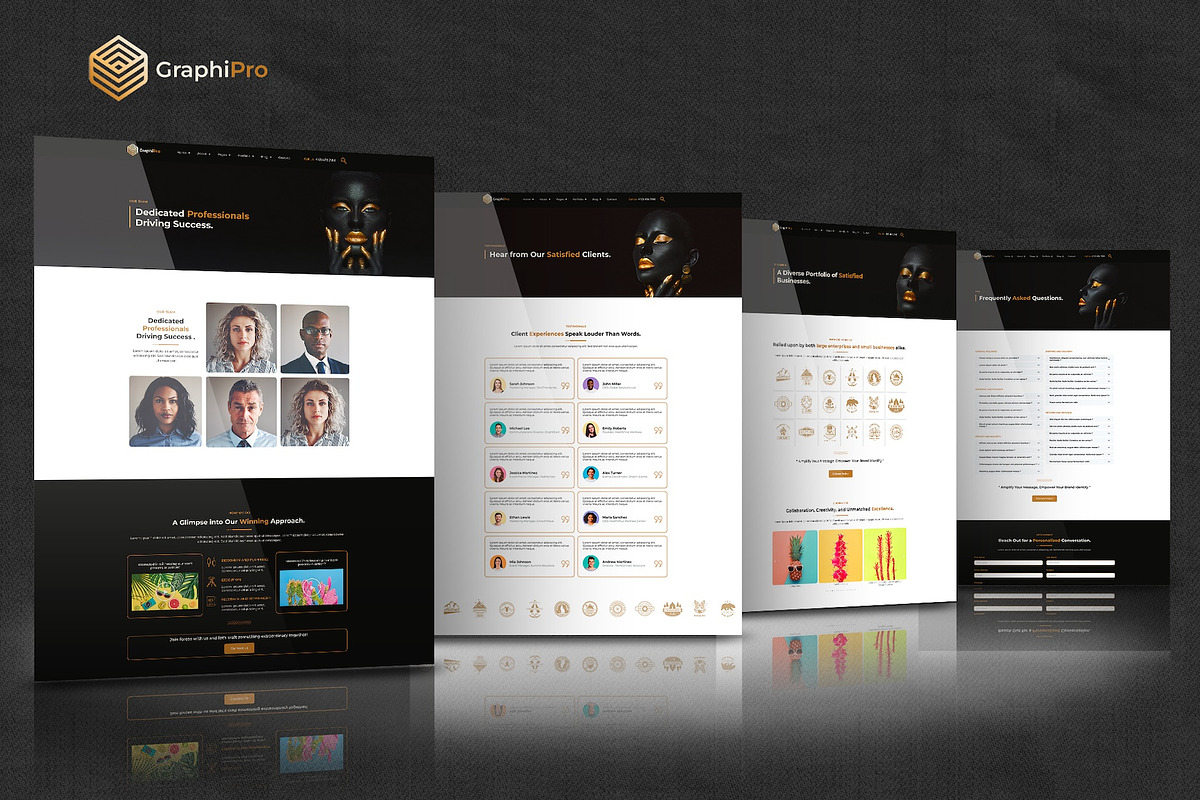 GraphiPro -Digital Elementor Pro Kit, a Websites & App Template by Select Agency Designs (Photo 5 of 8)