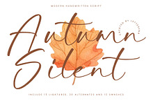 Autumn Silent Modern Handwritten