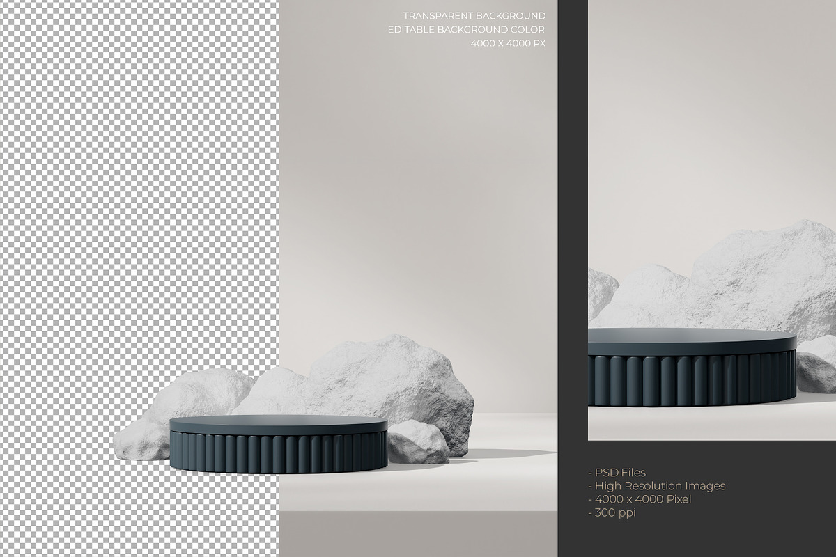 5 Podium with Transparent Background, a Background Graphic by faustudio (Photo 7 of 7)