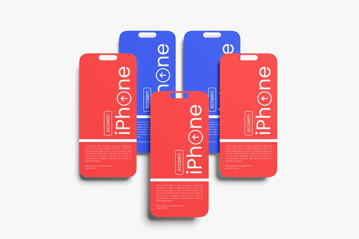 Phone Screen Mockup, an iPhone Mockup by AndikaGraphic (Photo 5 of 5)