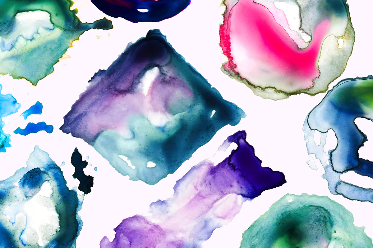 Glittery Gold Watercolor Splashes, an Object Graphic by OM Creativ (Photo 2 of 5)