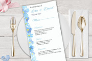 Blue Flower Watercolor Wedding Suite, an Invitation Template by Love Design (Thumbnail 7 of 13)