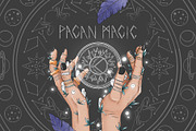 Pagan Magic and Witchcraft, an Object Illustration by Elina Kovtunova (Thumbnail 1 of 15)