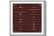 Vintage Big Set of Horizonyal Vector, a Decorative Illustration by FineArtStudio (Thumbnail 2 of 3)