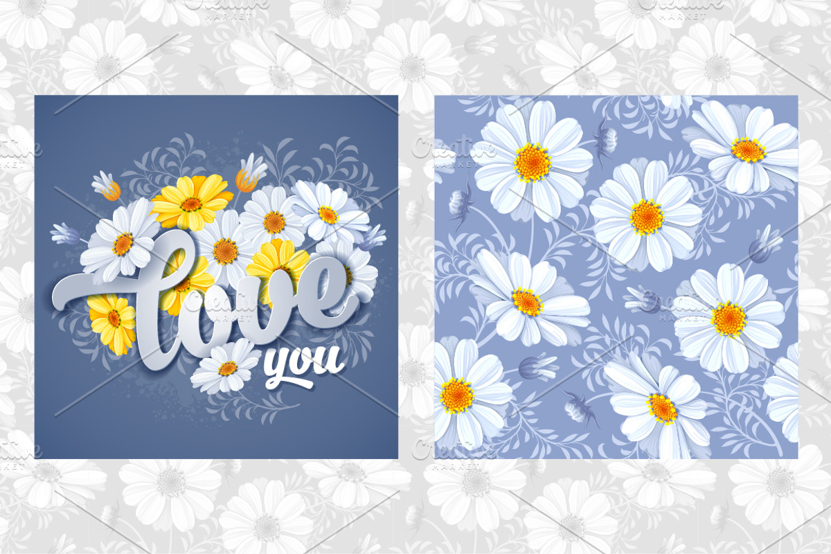 ✿ All about the daisies ✿, a Card Template by Vector beauty (Photo 2 of 5)