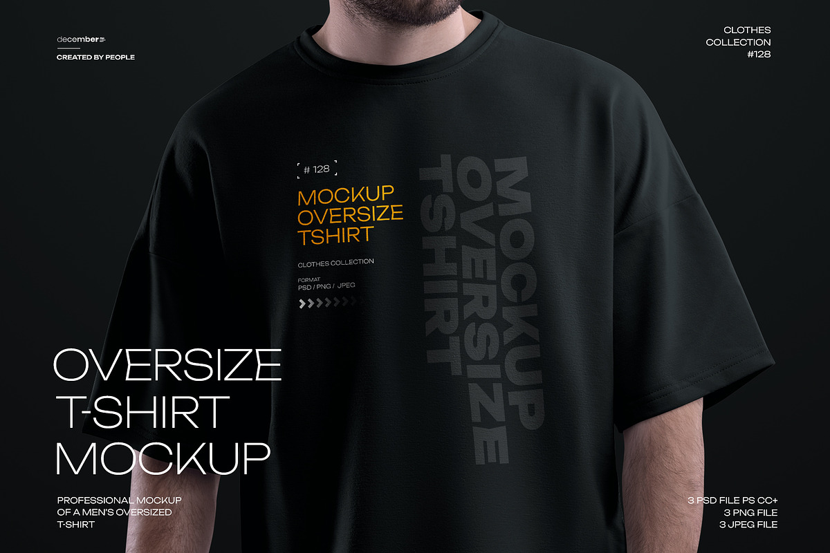 3 Mockups Oversize T-shirt, a Shirt Mockup by Grow Design Craft Studio (Photo 1 of 9)