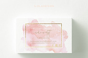 Watercolour Make Up Business Card, a Business Card Template by iloladesign (Thumbnail 2 of 2)