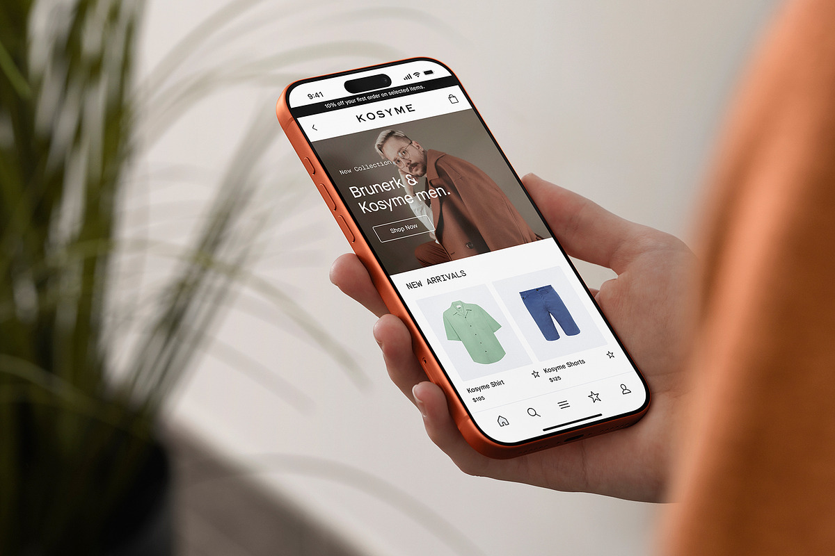 24 iPhone 17 Pro in Hand Mockups, an iPhone Mockup by Asylab (Photo 84 of 107)