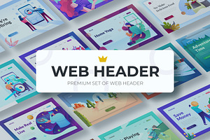 17 Premium Web Header Concept