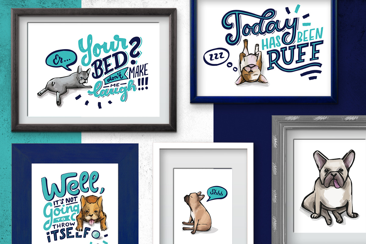 French bulldog - cute & sarcastic, a Graphic by Alexandra Deus (Photo 7 of 13)