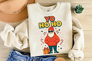 Cool Santa Yo Ho Ho Christmas TShirt, a Seasonal Illustration by DreamCafeArt (Thumbnail 1 of 6)