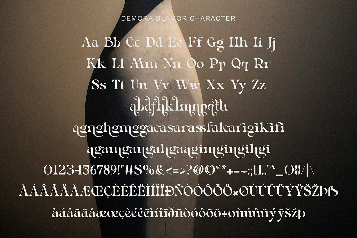 Demora Glamore, a Serif Font by Muflieart (Photo 8 of 9)