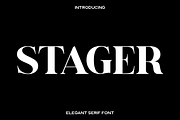 Stager - Elegant Serif Font, a Serif Font by Luna Shop (Thumbnail 1 of 8)