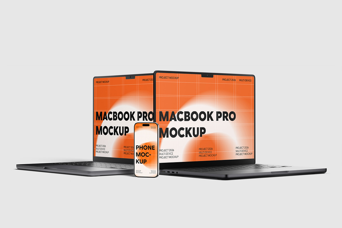 Laptop And Phone Mockup, a Wearable Device Mockup by scribrostudio (Photo 11 of 11)