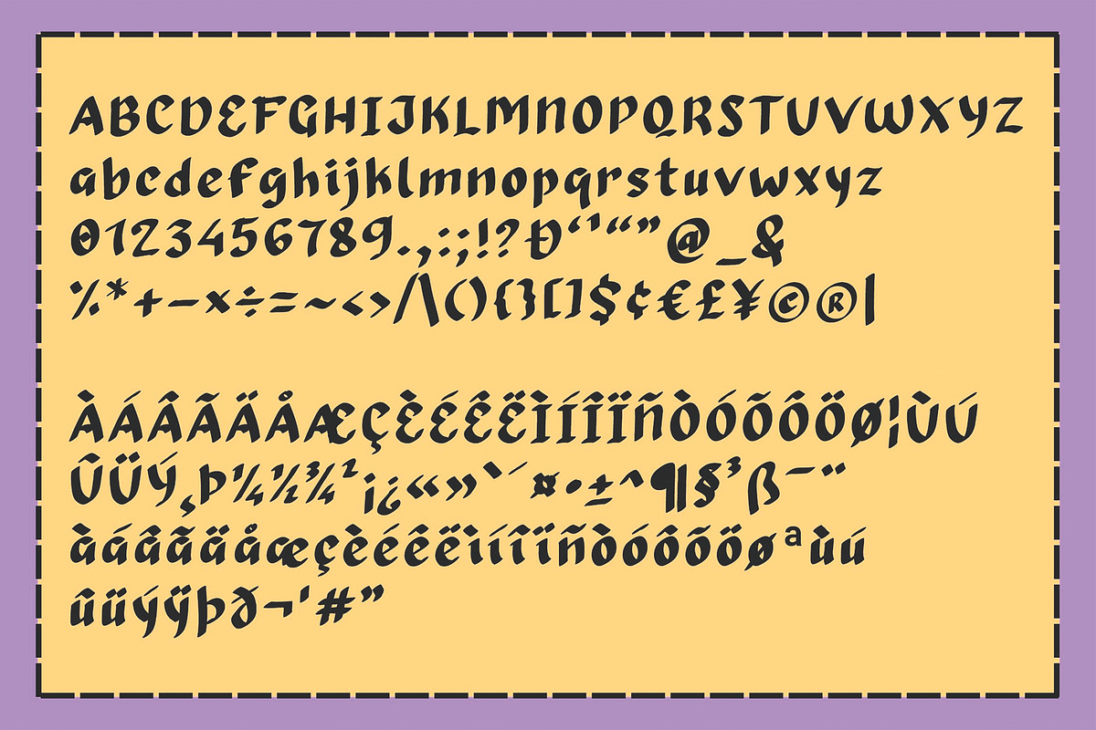 Whistle Cat, a Blackletter Font by LetterStock (Photo 6 of 6)