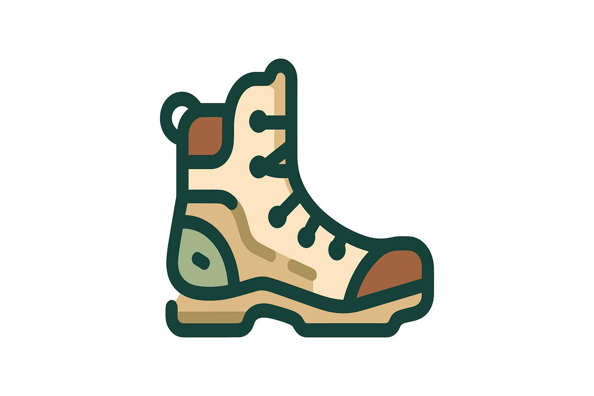 Adventure Hiking Bag Icons, an Object Graphic by yasushie (Photo 16 of 16)
