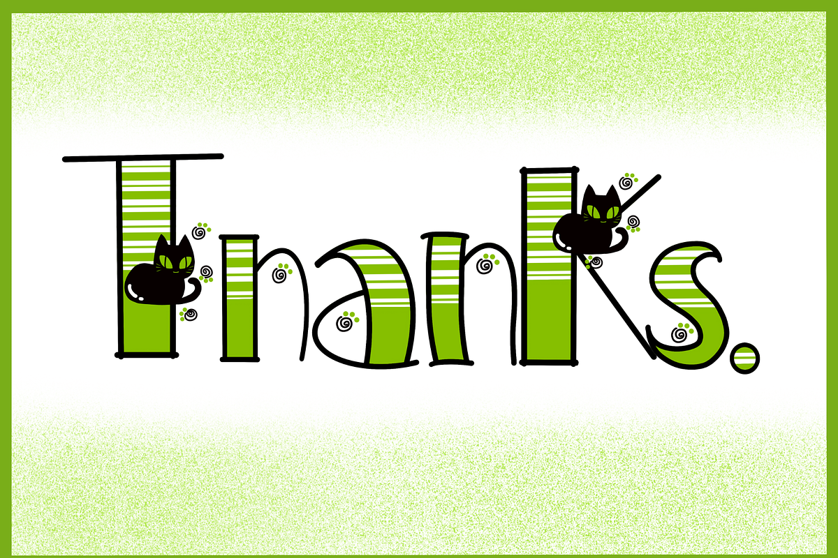Black Cats-PNG fonts, a Handwritten Font by It me digital art (Photo 7 of 7)