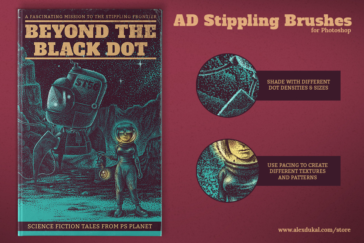 AD Stippling Brushes, a Brush Add-On by Alex Dukal (Photo 3 of 9)