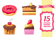 Delicious Desserts, a Food Illustration by KannaaDesign (Thumbnail 3 of 5)