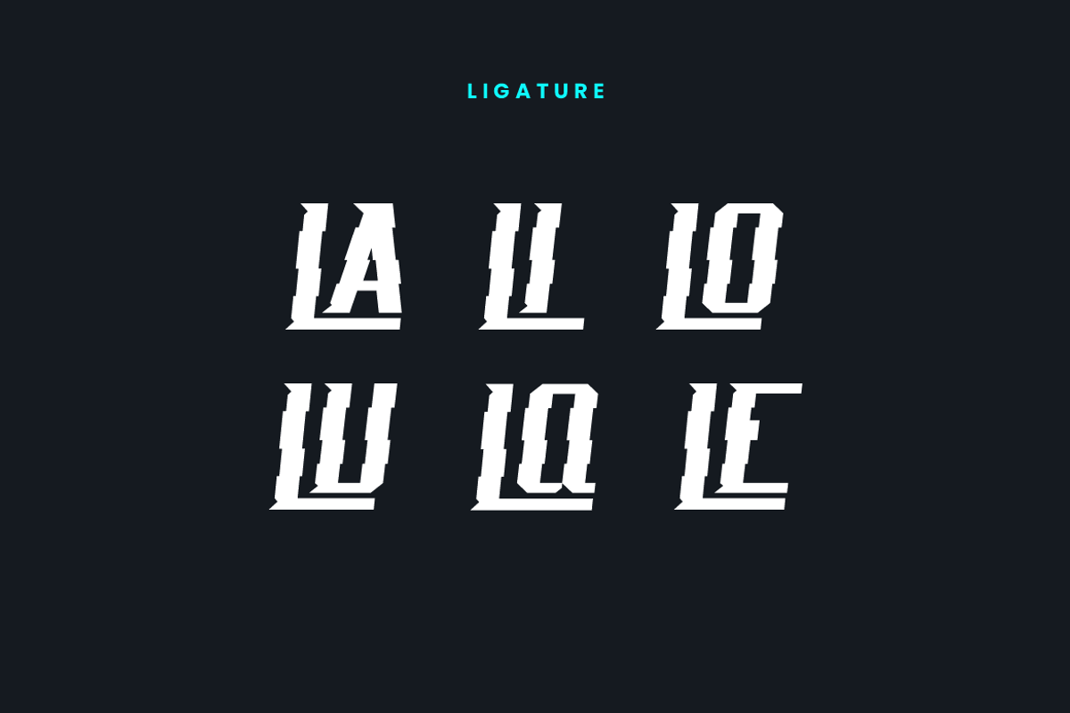 Glitch Blazing Font, a Blackletter Font by QR Design Studio (Photo 7 of 8)