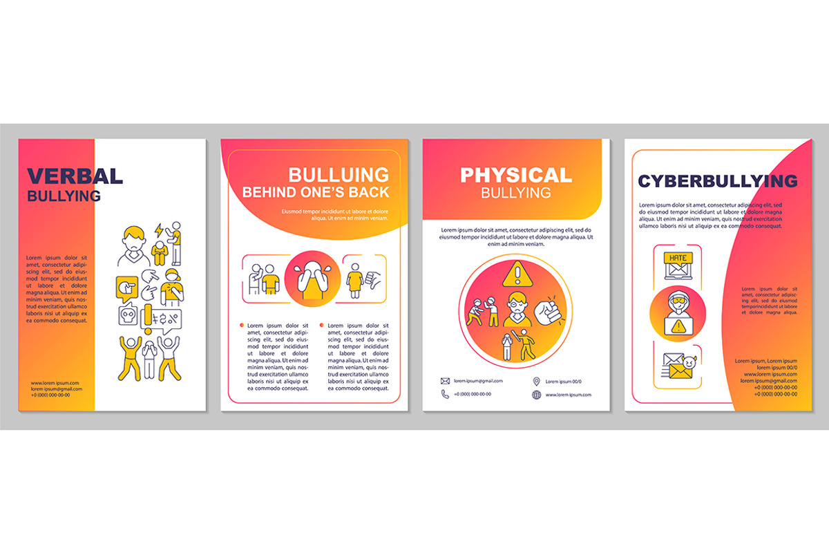 Teenage bullying and harassment, a Brochure Template by IMG Visuals