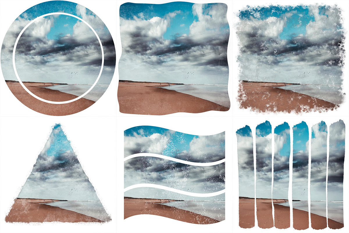 21 Textured Photo Masks, a Texture Graphic by dyrkwyst textures