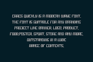 Cracs Quickly - Wave Typeface Font