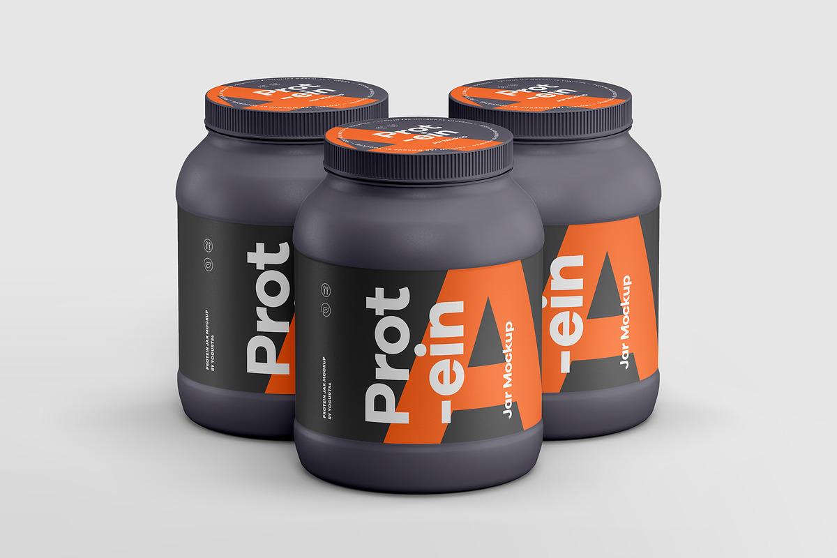 Protein Powder Container Mockup