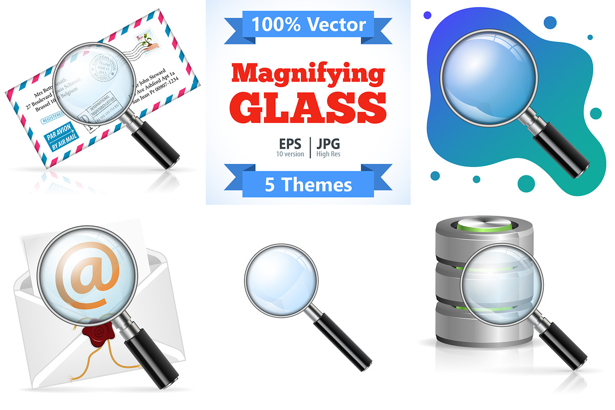 Magnifying Glass Search Concept, an Object Illustration by TAlex (Photo 1 of 6)