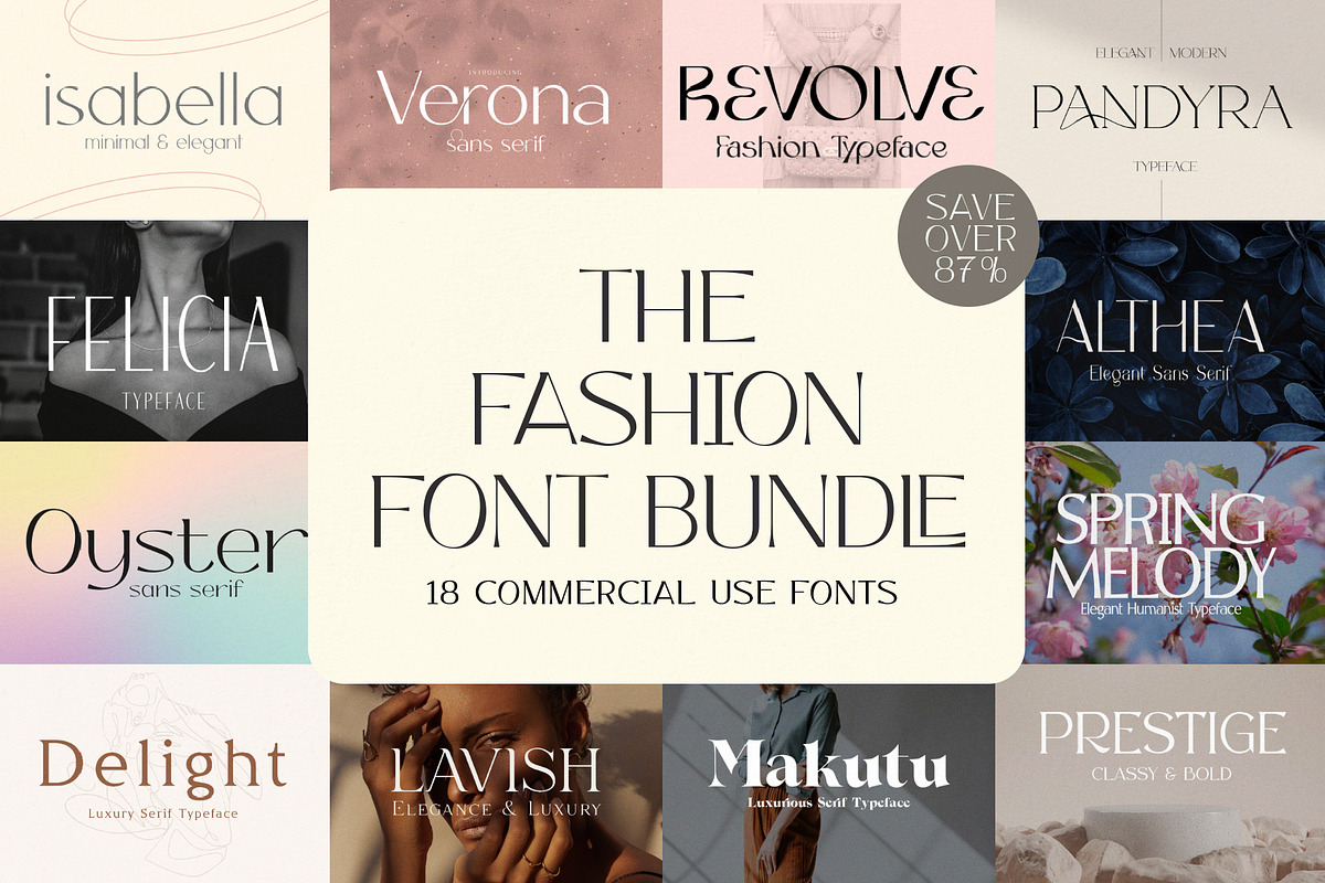 The Fashion Font Bundle (18 Fonts), a Serif Font by HipFonts (Photo 18 of 18)