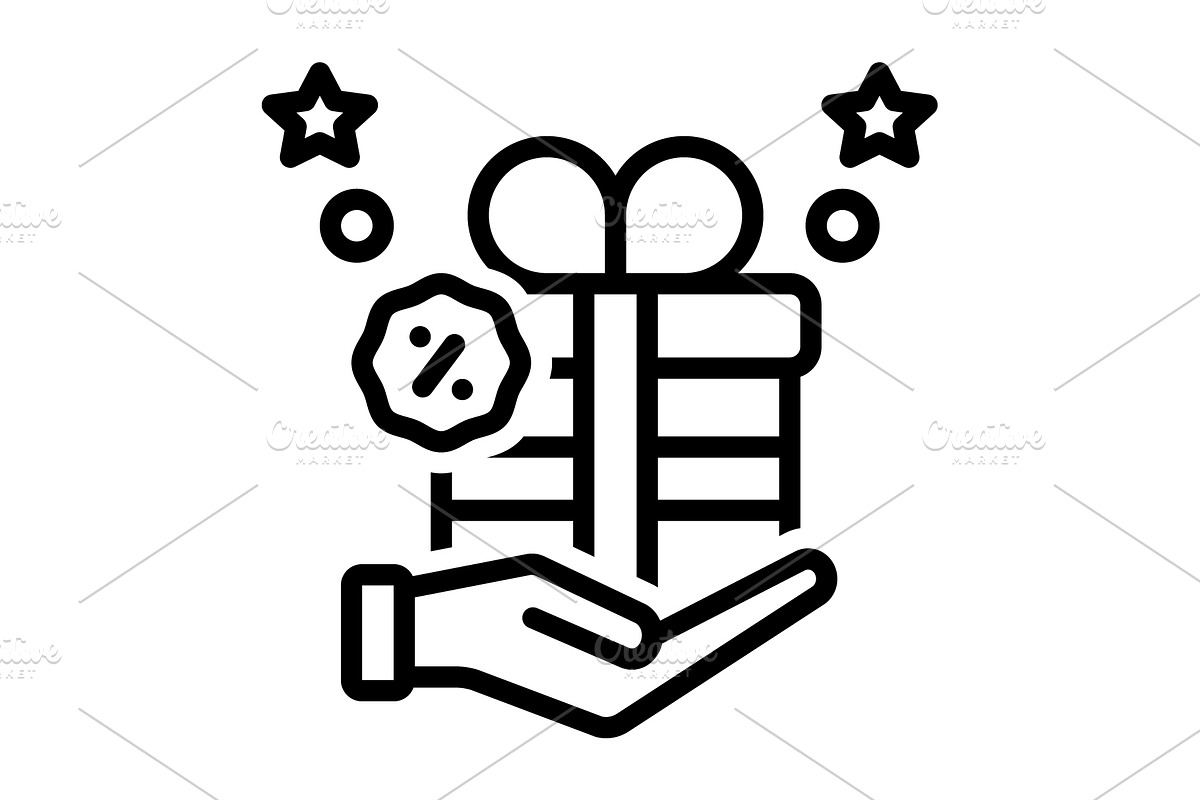 Provides endow black icon, an Outline Icon by Creative priyanka