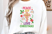 Peace Joy Love Christmas Png, an Illustration by DreamArtGraphic (Thumbnail 2 of 5)