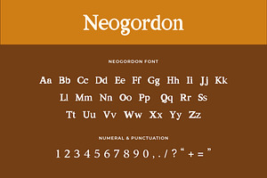 Neogordon Serif Font