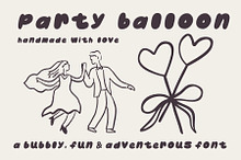 Party Balloon Bubble Font