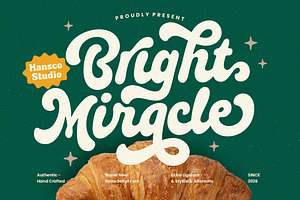 Bright Miracle Font, a Script Font by HansCo Studio
