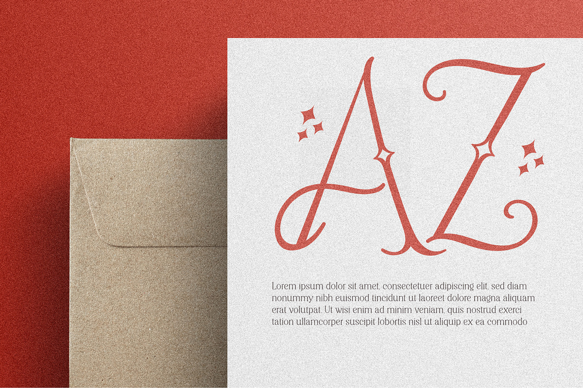 Handwritten monogram font, a Handwritten Font by MaxArt Foundry (Photo 2 of 5)