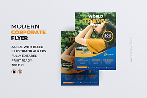 Travel Flyer Design Template, a Flyer Template by mSpartan