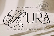 AURA Serif Typeface, a Serif Font by Anna Zakharchenko (Thumbnail 1 of 12)
