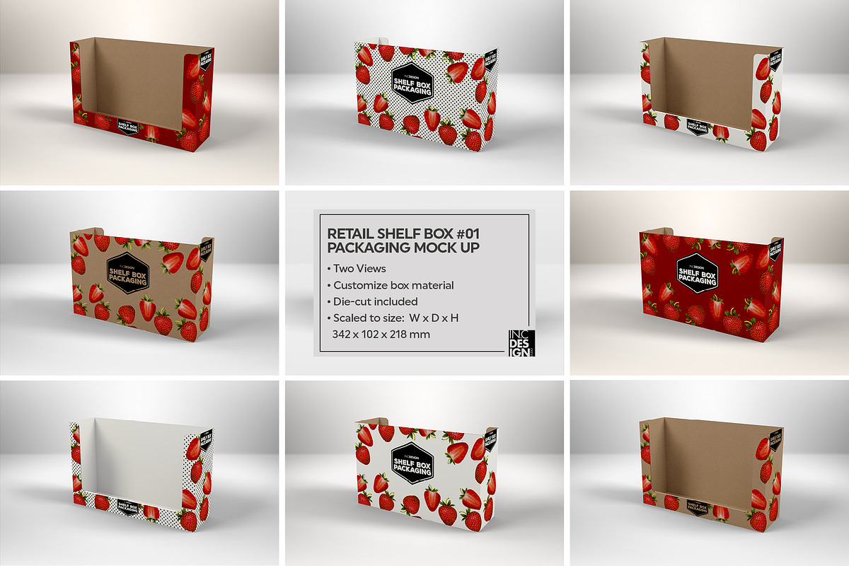 Retail Shelf Box 01 Packaging Mockup, a Packaging Mockup by INCDesign (Photo 3 of 5)