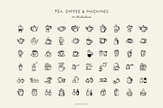 CAFÉ & COFFEE line art illustrations, a Food Illustration by Crocus Paperi (Thumbnail 4 of 8)