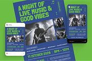 Music Event Flyer Set, a Flyer Template by Annora Studio (Thumbnail 4 of 6)