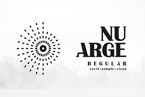 Nu Arge, a Serif Font by lelevien
