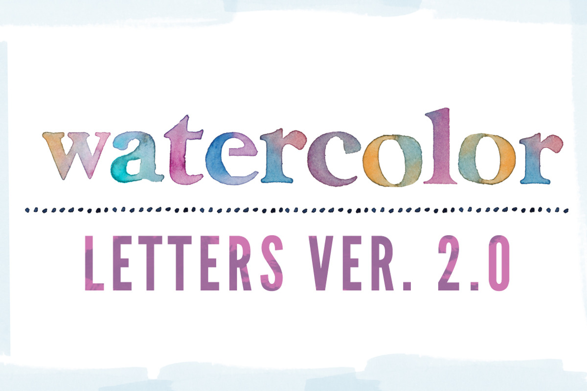 Watercolor Letters, an Illustration by Angie Makes (Photo 1 of 3)